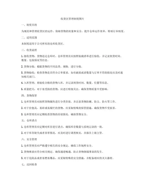 收货区管理制度图片