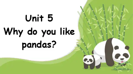 人教版七年级英语下册Unit5Why do you like pandas Section B 课件