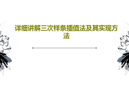 详细讲解三次样条插值法及其实现方法61页PPT