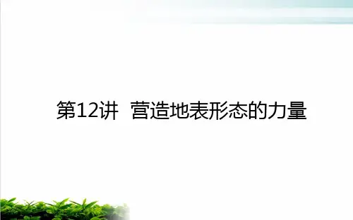 2021高考地理一轮复习12营造地表形态的力量ppt完美课件新人教版