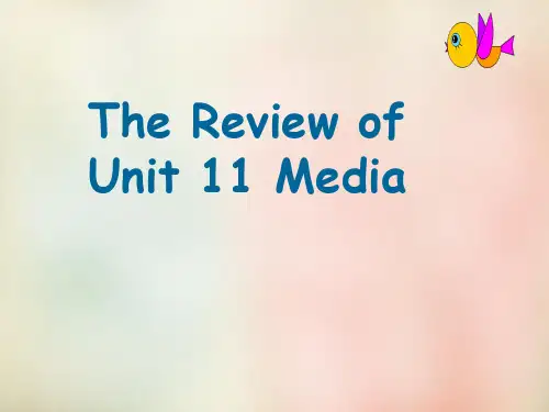 高三英语一轮复习 Unit11 media课件 北师大版