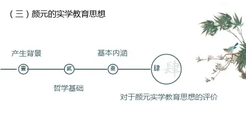 明清实学——颜元的实学教育思想