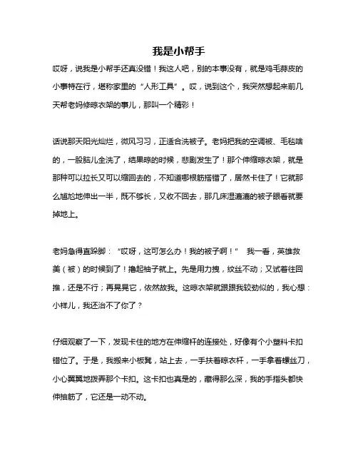 作文《我是小帮手》