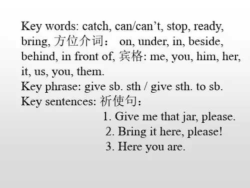 青少版新概念英语课件1A_Unit_14(共30页)
