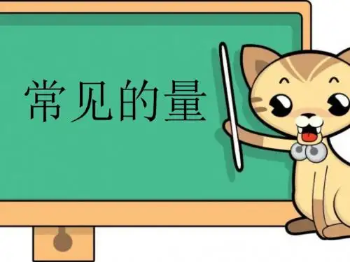 《常见的量》课件1