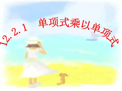 华东师大版八年级上册 12.2.1 单项式乘以单项式 课件(共18张PPT)