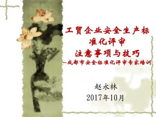 工贸企业安全生产标准化评审注意事项与技巧