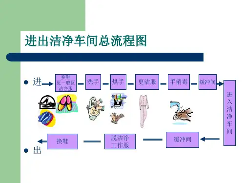 药厂人员进出洁净车间流程培训教材ppt课件