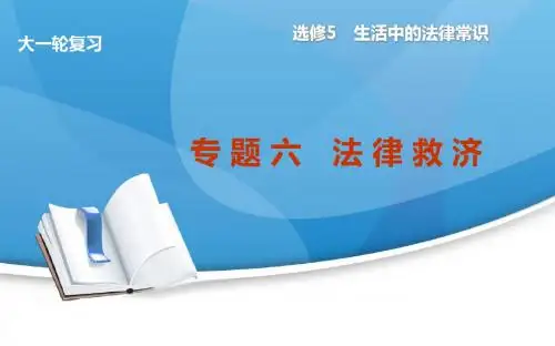 高考政治(新课标通用)大一轮复习配套课件：选修5 专 题 六 法律救济(共计33张PPT)