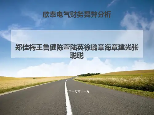 欣泰电气财务舞弊案例分析