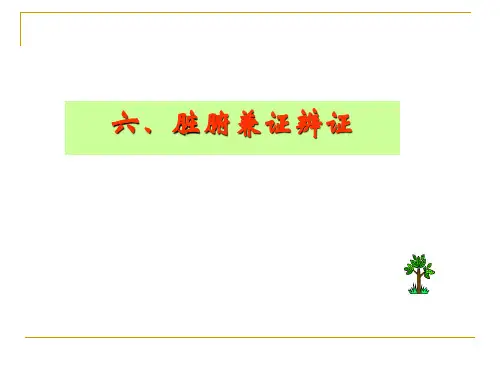 中医诊断学脏腑兼证辨证