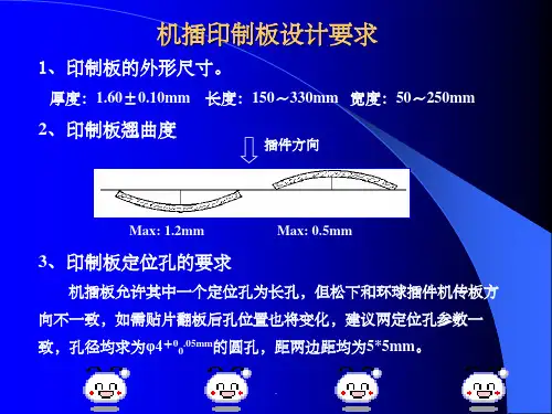 机插印制板设计要求