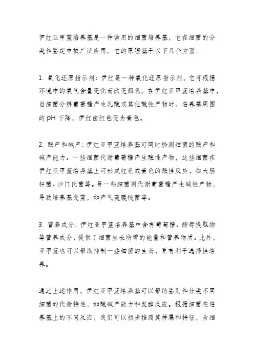 伊红亚甲蓝培养基原理