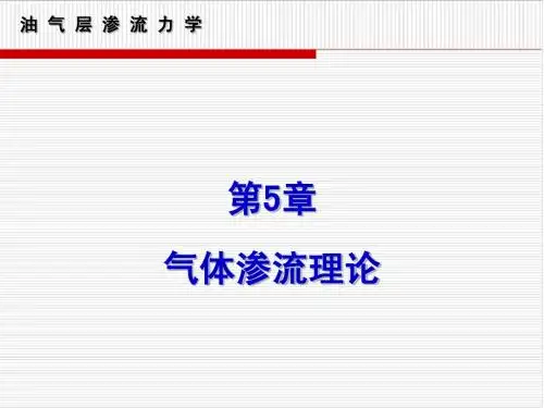 第5章 气体渗流理论