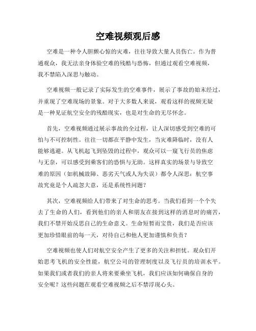 空难视频观后感