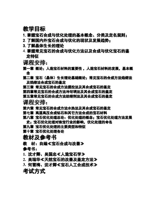 宝石合成与优化处理