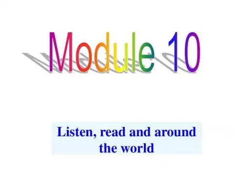 九年级英语(外研版)上册课件 Module 10 Australia lis