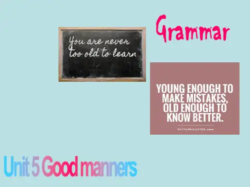 牛津译林英语八年级下册Unit5Grammar(共29张PPT)