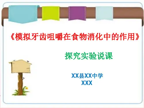 生物实验说课PPT