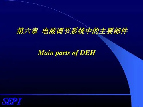 第六章电液调节系统中的主要部件