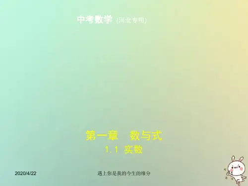 2019年中考数学一轮复习第一章数与式1.1实数试卷部分3
