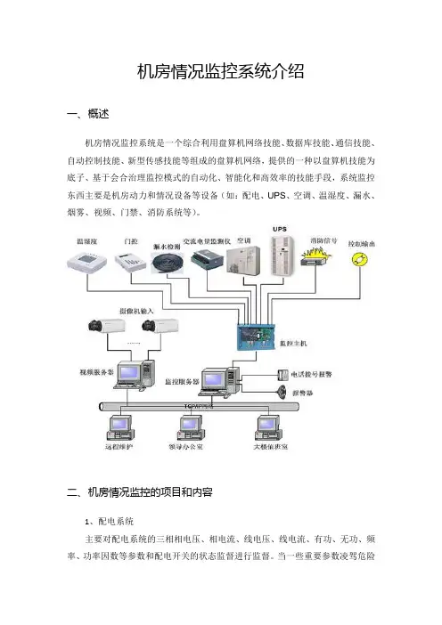 机房环境监控系统介绍