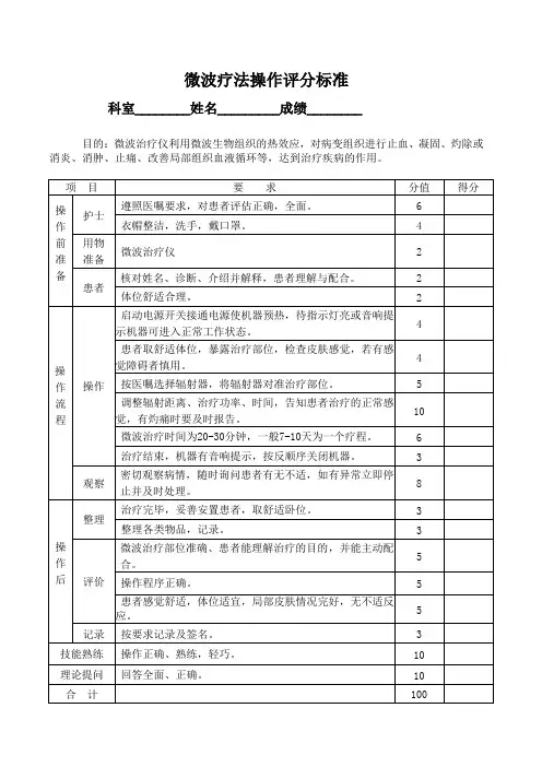 微波疗法