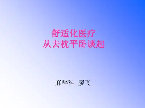 舒适化医疗 ppt课件