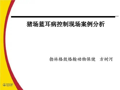 最新2019-猪场蓝耳病控制现场案例分析勃林格-PPT课件