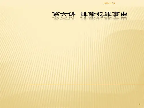 《刑法学》(上)第六讲PPT教学课件