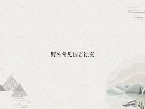 野外常见围岩蚀变