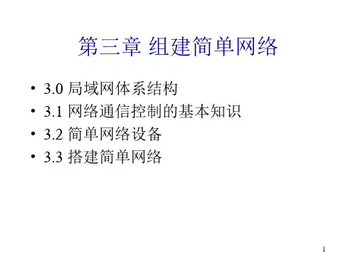 网络课件-第三章组建简单局域网