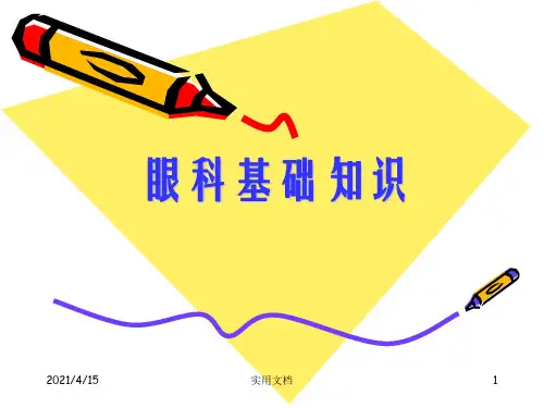 眼科基础知识PPT课件