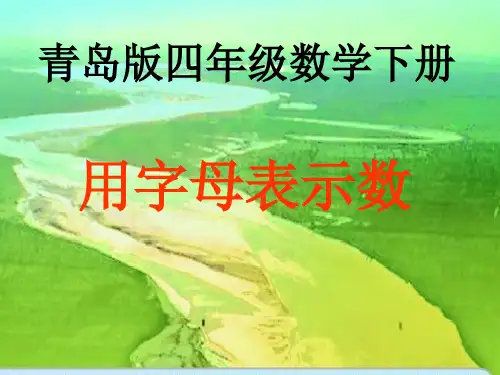 用字母表示式子