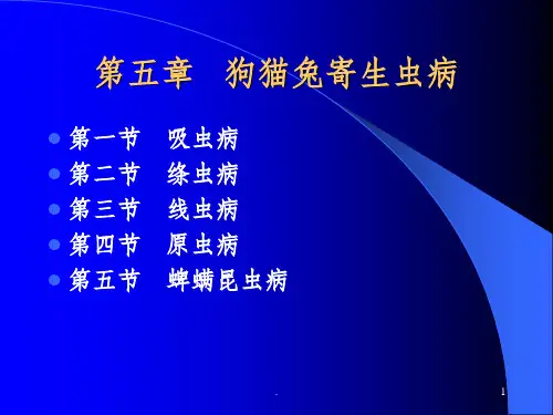 狗猫兔寄生虫病