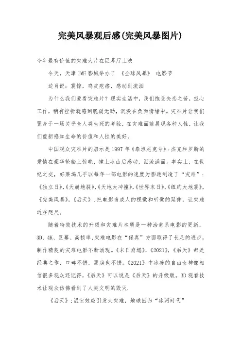 完美风暴观后感(完美风暴图片)