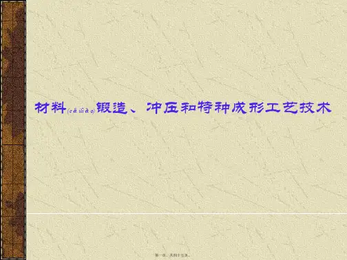 材料锻造冲压及特种成形工艺技术(PPT)
