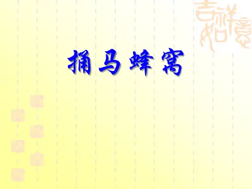 《捅马蜂窝》ppt课件