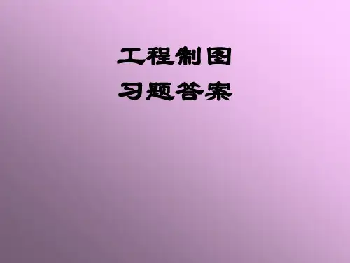 工程制图习题答案 
