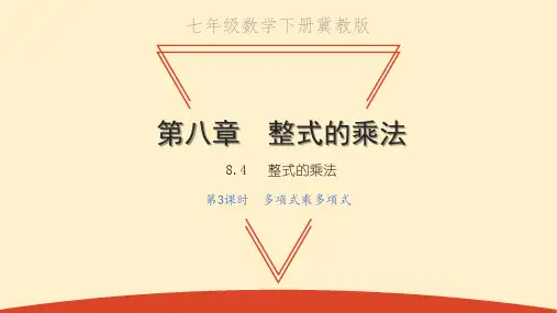 多项式乘以多项式PPT课件
