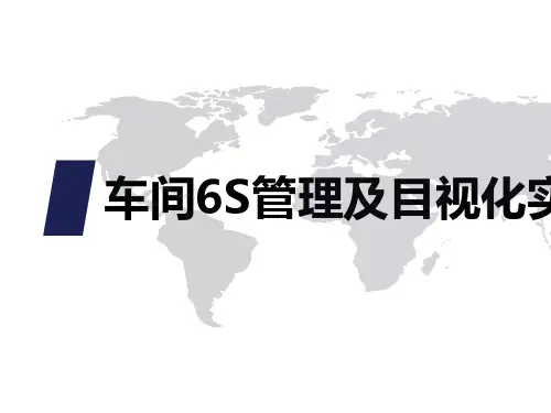 车间6S管理及目视化实例培训教材PPT实用课件(共87页)