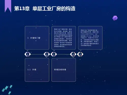 房屋建筑构造单层工业厂房的构造