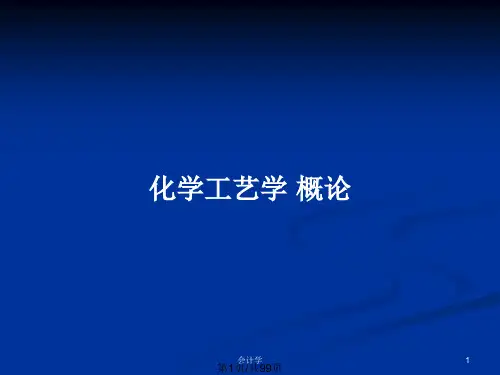 化学工艺学 概论PPT教案