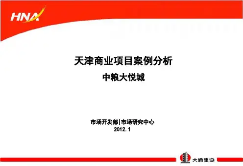 天津商业项目案例分析中粮大悦城