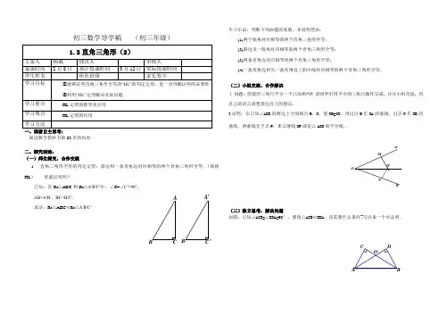 1.2直角三角形(2)