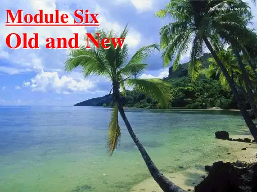 高中英语+Module+6+Old+and+new课件+外研版必修3