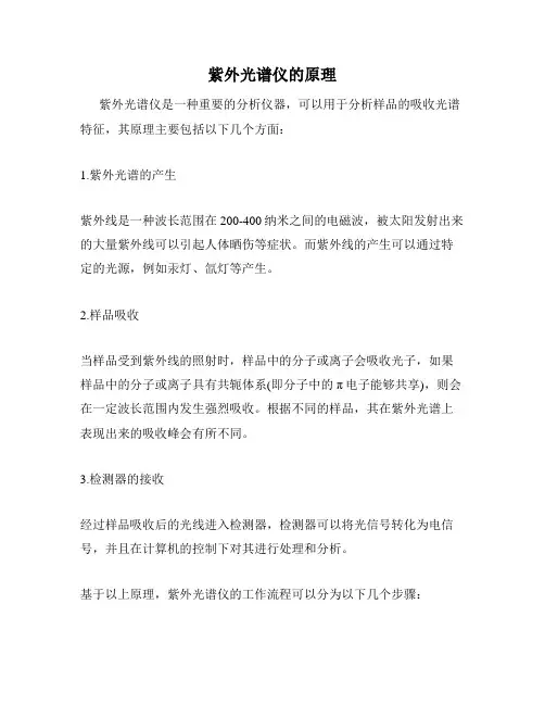 紫外光谱仪的原理