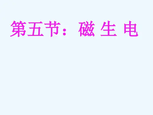 物理人教版九年级全册第五节 磁生电 (2)