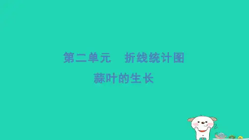 2024五年级数学下册二折线统计图蒜叶的生长习题课件苏教版
