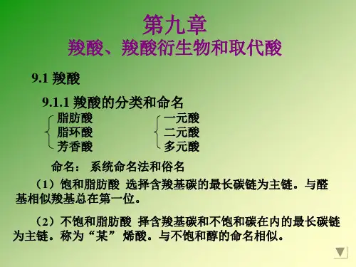羧酸羧酸衍生物和取代酸